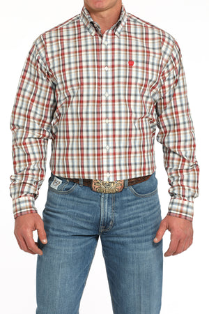 CINCH Men's Plaid Button-Down Western Shirt