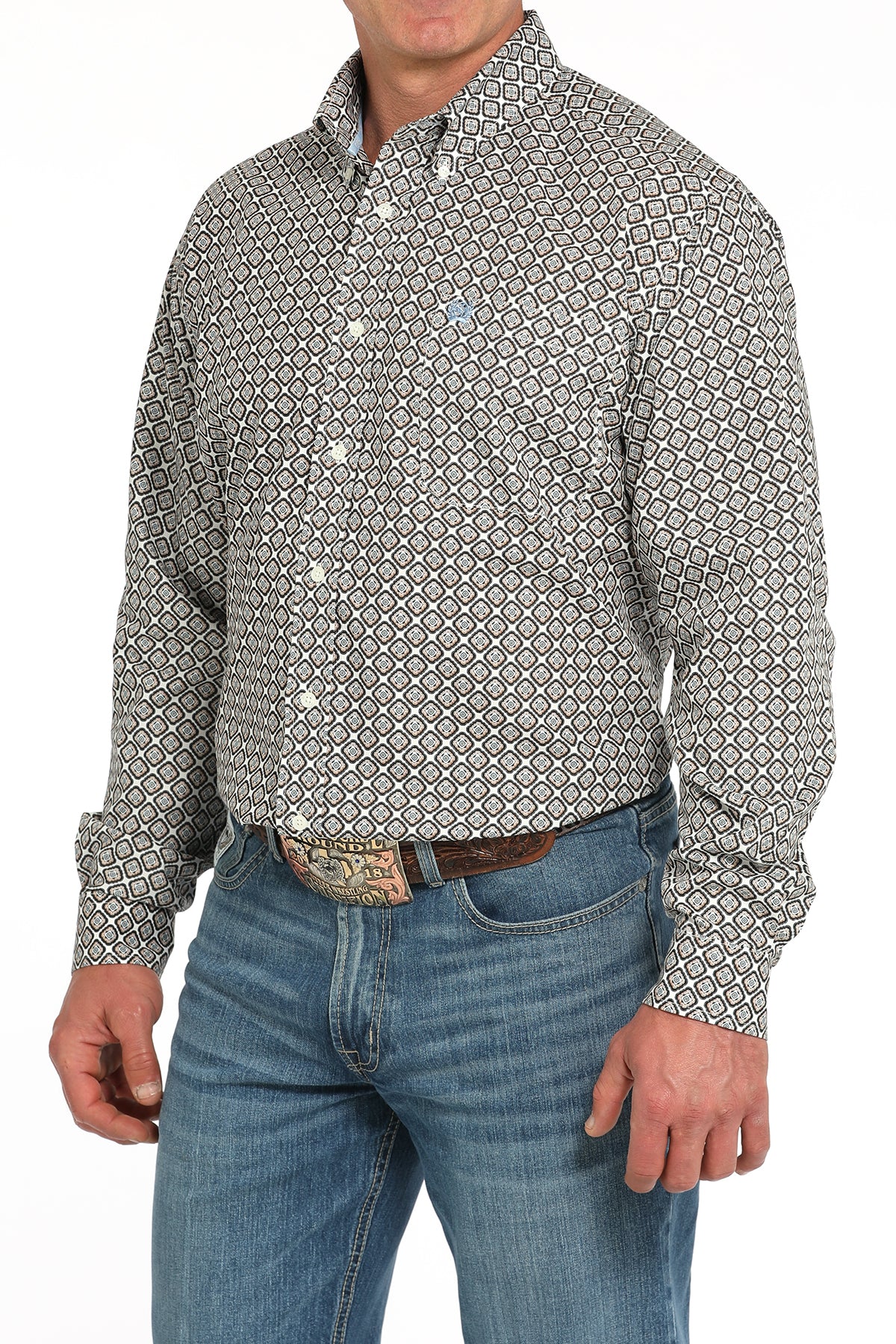 CINCH Men's Printed Button-Down Western Shirt