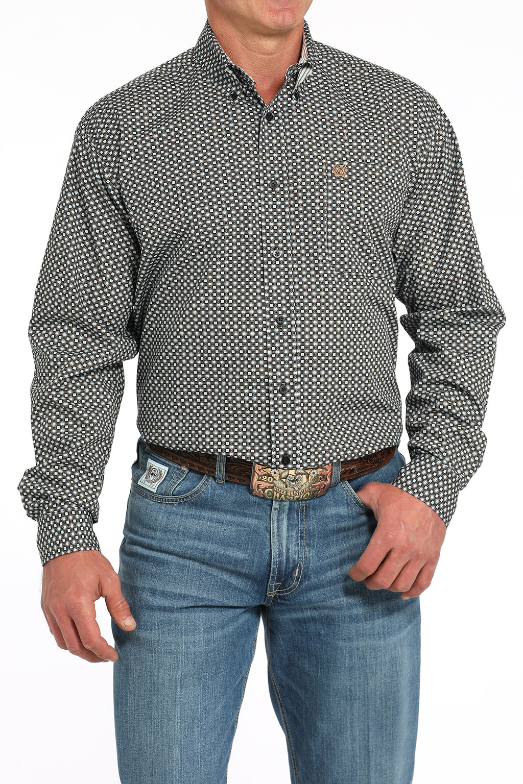 CINCH Men's Printed Button-Down Western Shirt