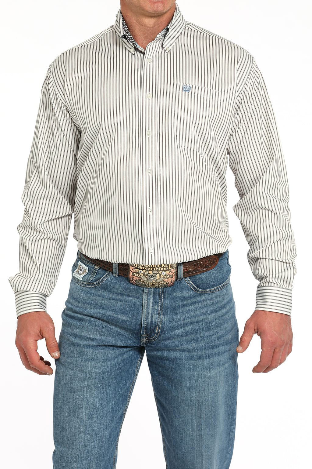 CINCH Men's Sripe Button-Down Western Shirt