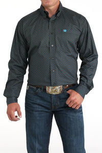 CINCH Men's Charcoal L/S Button-Down Western Shirt