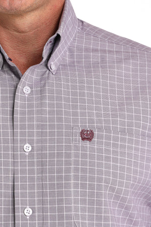 CINCH Men's Lilac Print L/S Button-Down Western Shirt