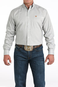 CINCH Men's Olive Print L/S Button-Down Western Shirt