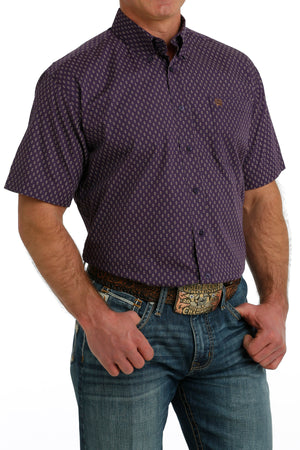 CINCH Men's Short Sleeve Button-Down Western Shirt