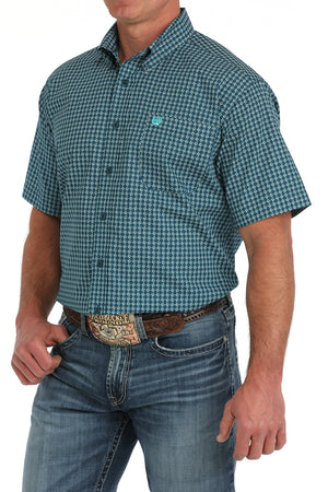 CINCH Men's Blue Button-Down Western Shirt