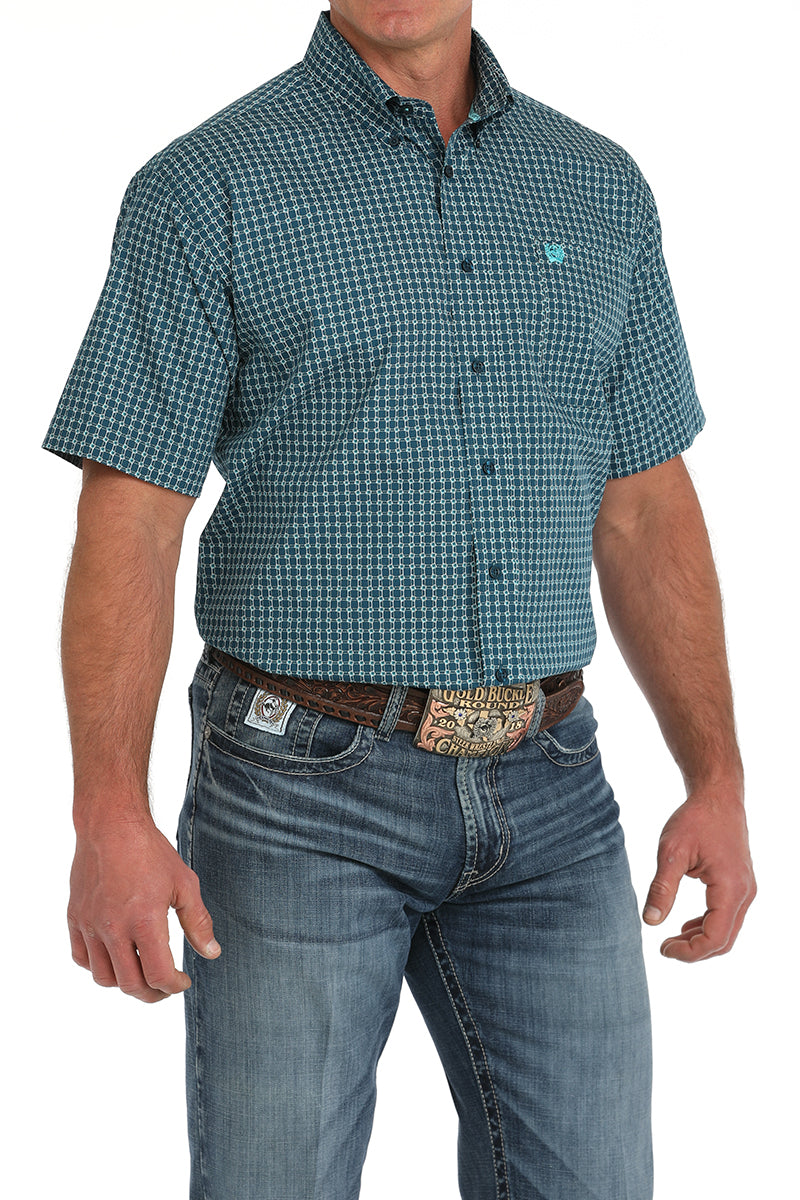 CINCH Men's Blue Button-Down Western Shirt