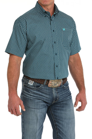 CINCH Men's Blue Button-Down Western Shirt