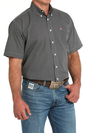 CINCH Men's Grey Button-Down Western Shirt