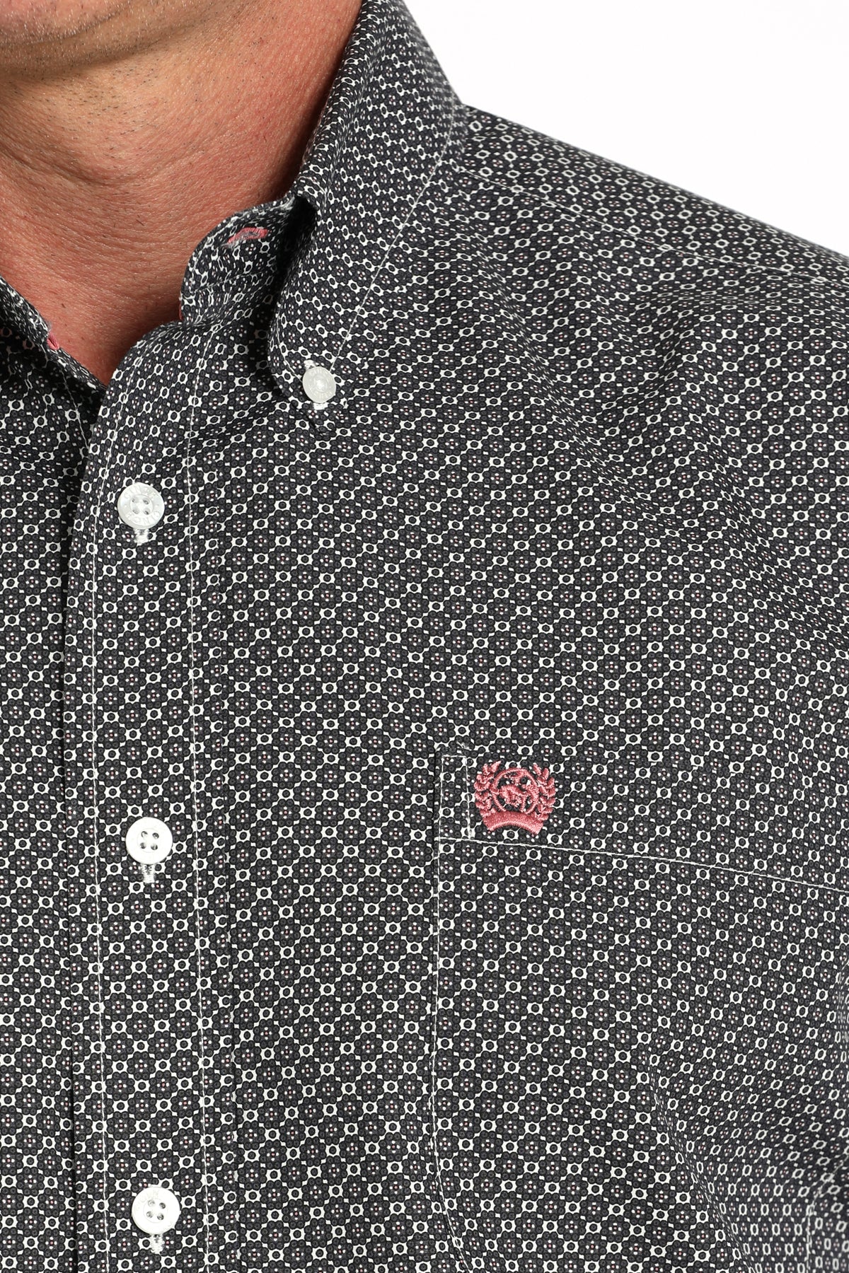 CINCH Men's Grey Button-Down Western Shirt