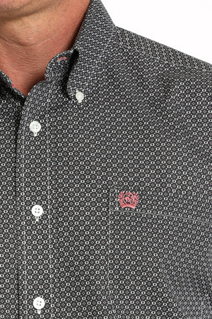 CINCH Men's Grey Button-Down Western Shirt