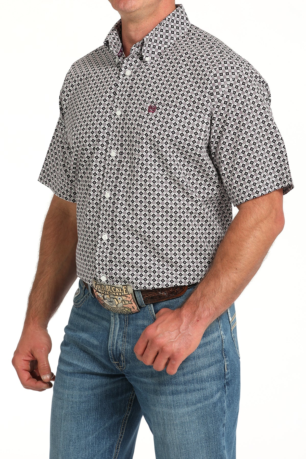 CINCH Men's White Button-Down Western Shirt