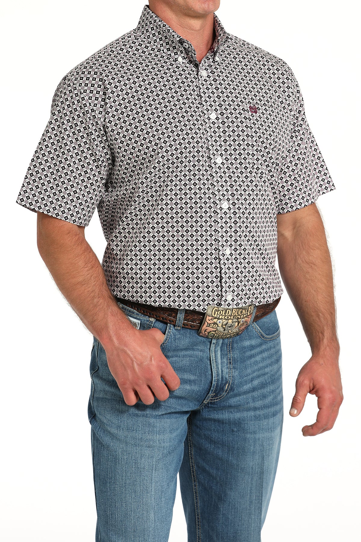 CINCH Men's White Button-Down Western Shirt