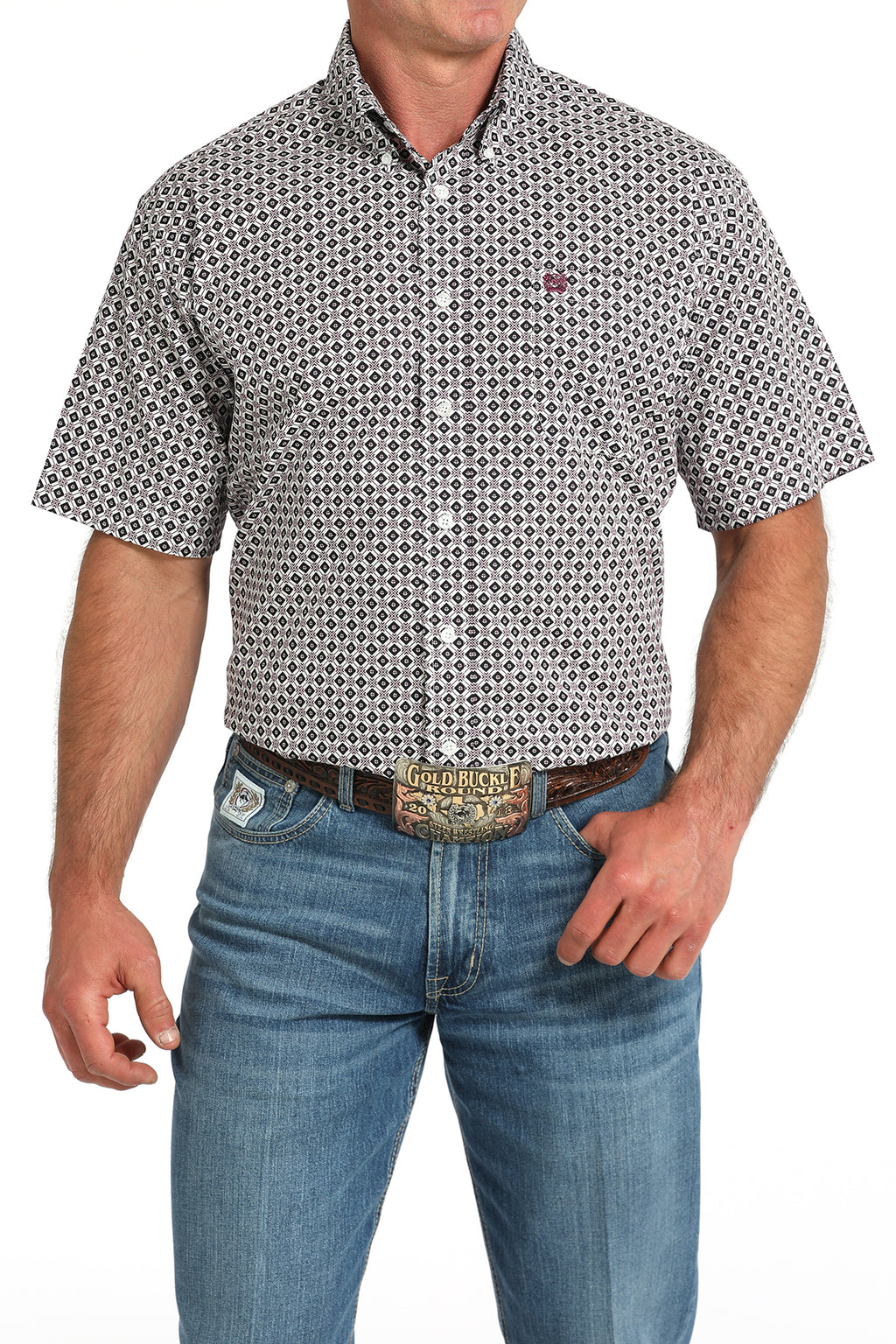 CINCH Men's White Button-Down Western Shirt