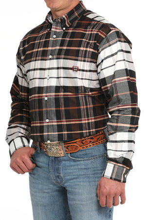 CINCH Men's Plaid Button-Down Western Shirt