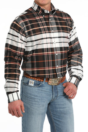 CINCH Men's Plaid Button-Down Western Shirt