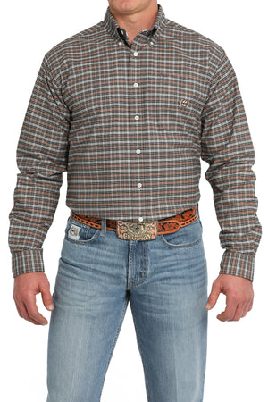 CINCH Men's Oxford Plaid Button-Down Western Shirt