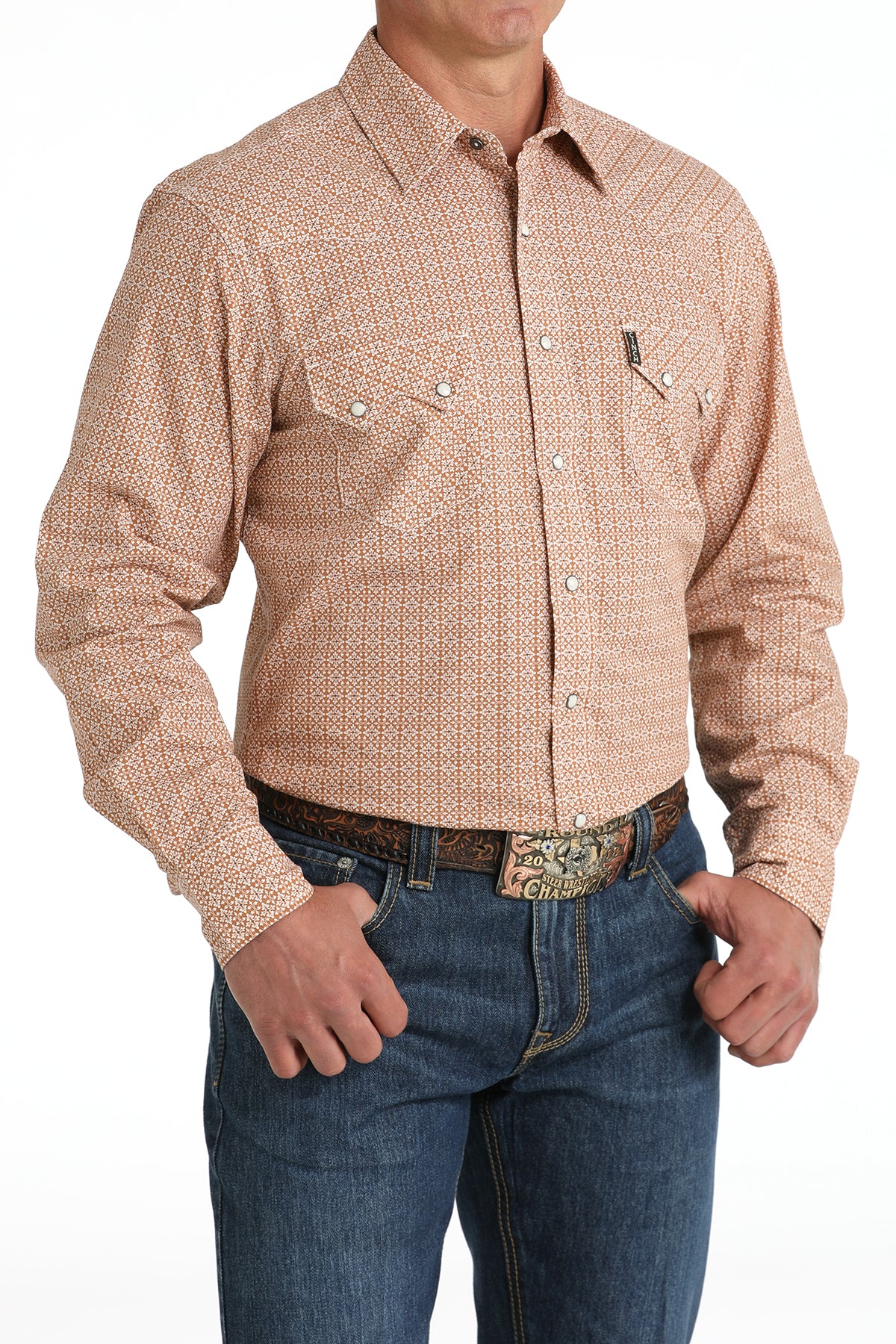 CINCH Men's Modern Fit Western Button-Down Shirt