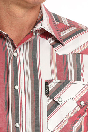 CINCH Men's Striped Modern Fit Western Button-Down Shirt