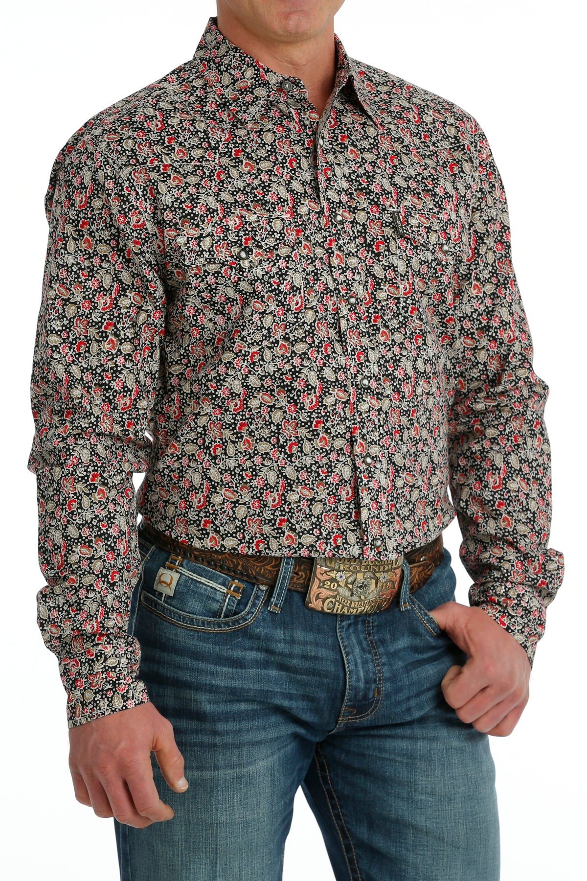 CINCH Men's Modern Fit Western Button-Down Shirt