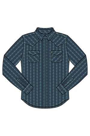 CINCH Men's Navy Modern Button-Down Western Shirt