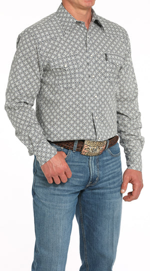 CINCH Men's Printed Modern Button-Down Western Shirt