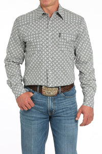 CINCH Men's Printed Modern Button-Down Western Shirt