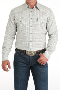 CINCH Men's Cream Modern Fit Button-Down Shirt
