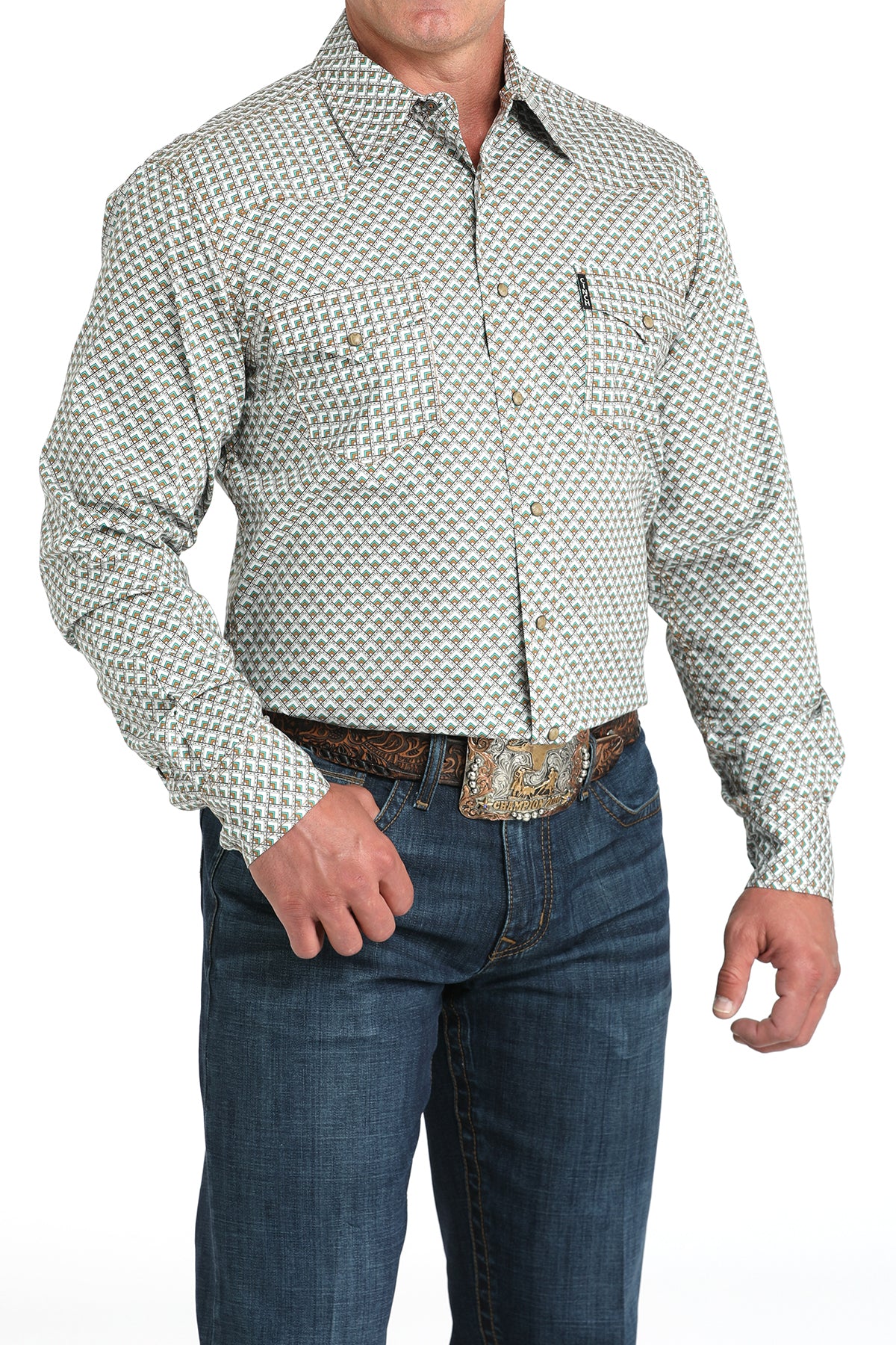 CINCH Men's Modern Fit Snap Front Western Shirt