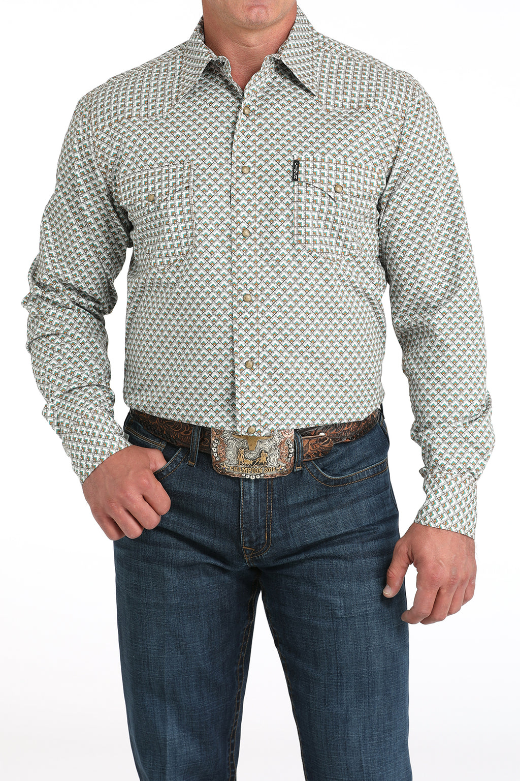 CINCH Men's Modern Fit Snap Front Western Shirt