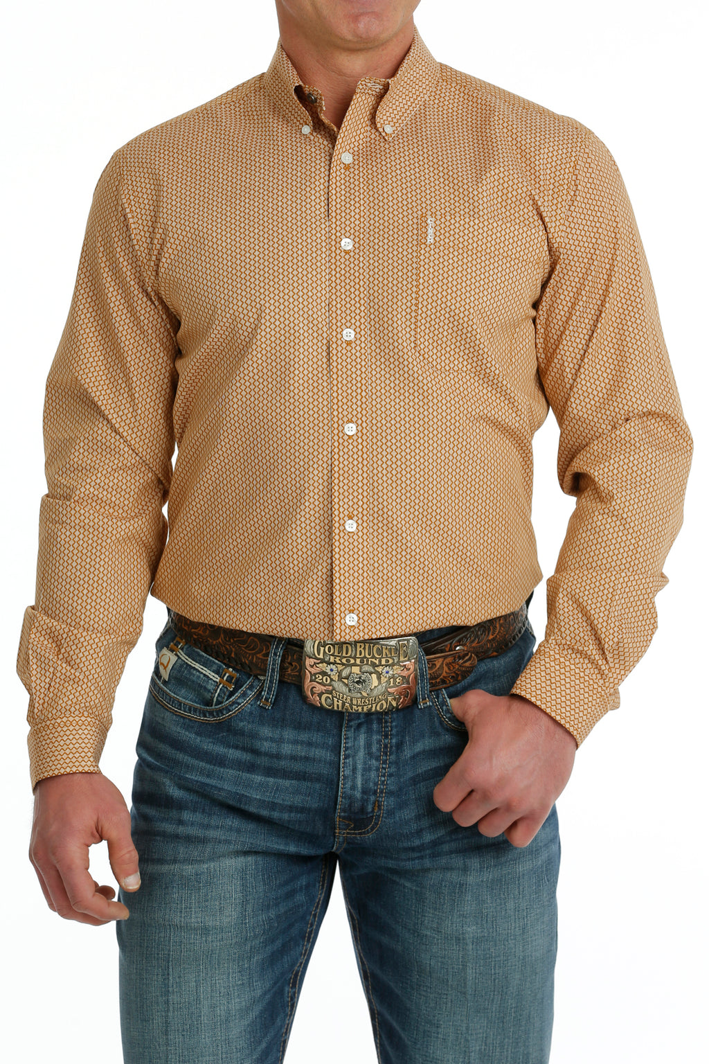 CINCH Men's Modern Fit Print Button-Down Shirt