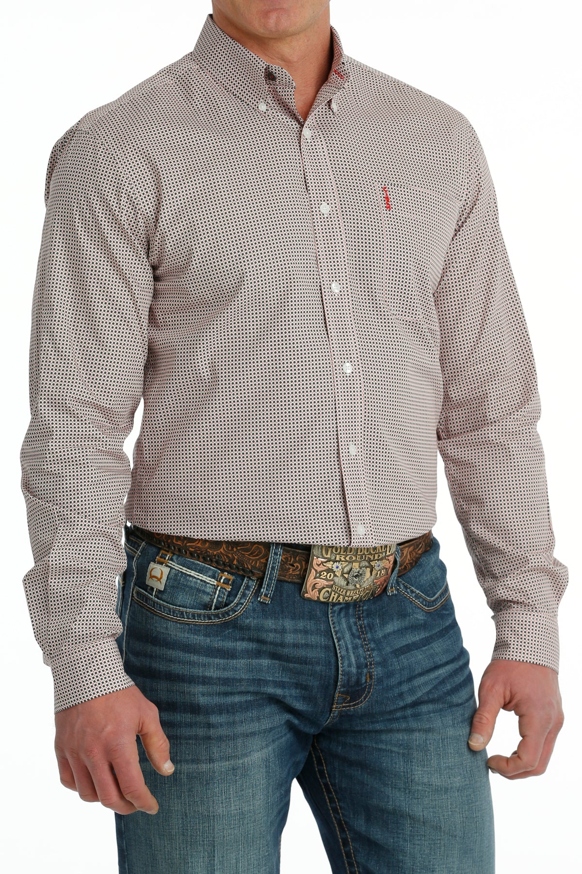 CINCH Men's Modern Fit Print Button-Down Shirt