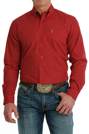 CINCH Men's Modern Fit Print Button-Down Shirt