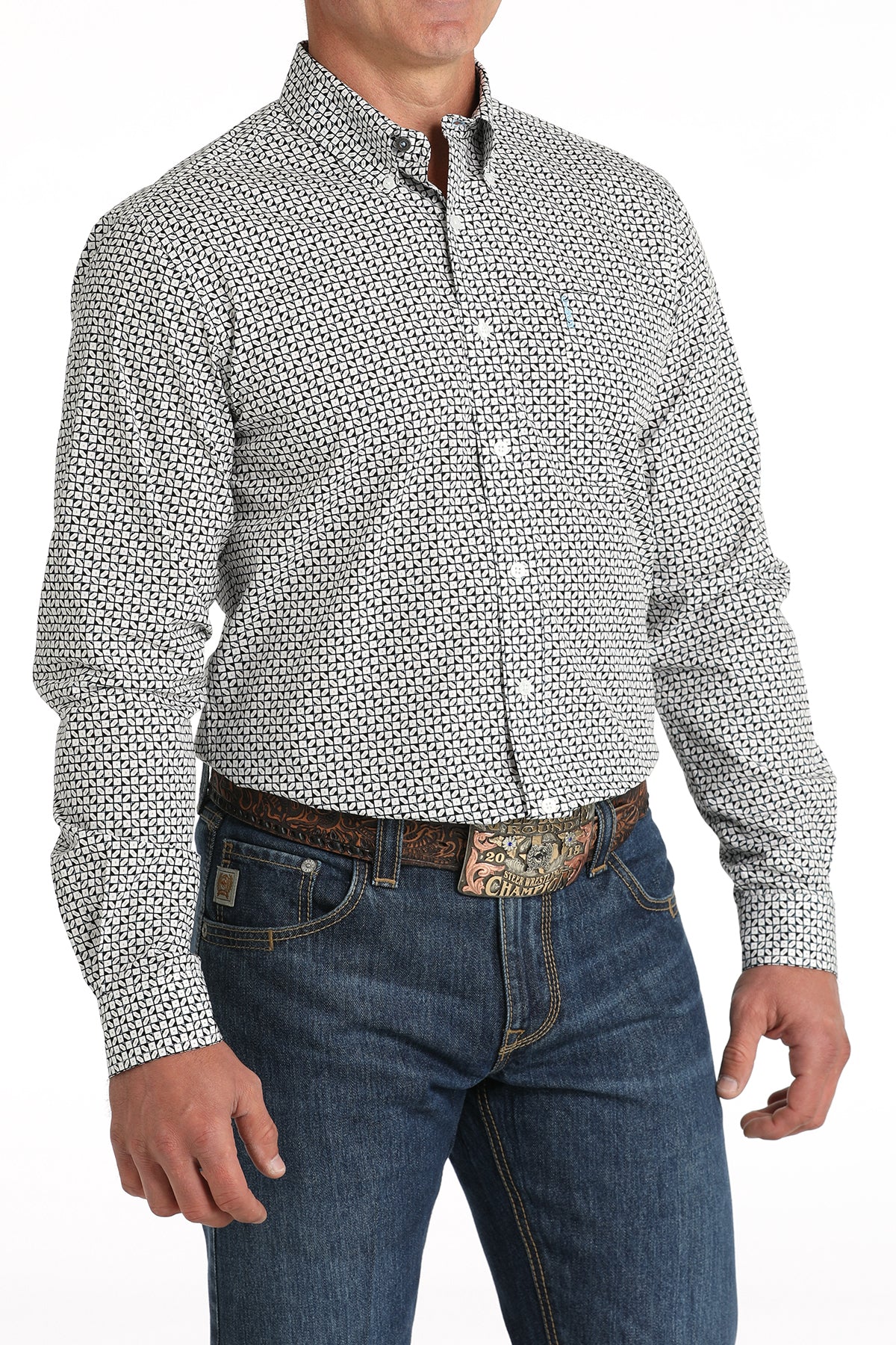 CINCH Men's Modern Fit Print Button-Down Shirt