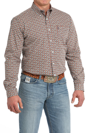 CINCH Men's L/S Modern Fit Print Button-Down Shirt