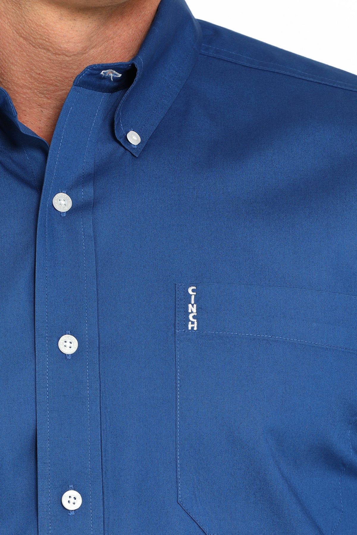 CINCH Men's Royal Blue Modern Button-Down Western Shirt