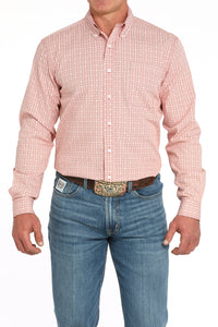 CINCH Men's Red Modern Button-Down Western Shirt