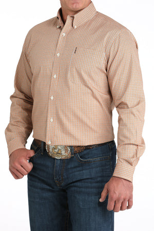 CINCH Men's Modern Fit Coral Button-Down Shirt