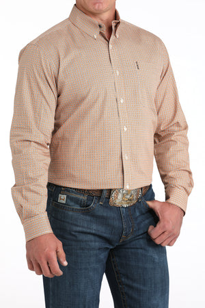CINCH Men's Modern Fit Coral Button-Down Shirt