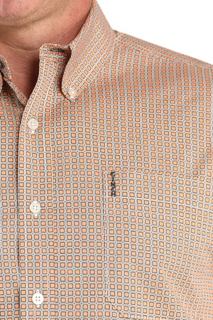 CINCH Men's Modern Fit Coral Button-Down Shirt