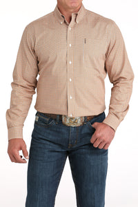 CINCH Men's Modern Fit Coral Button-Down Shirt