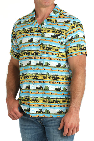 CINCH Men's Camp Hawaiian Short Sleeve Button-Down Western Shirt