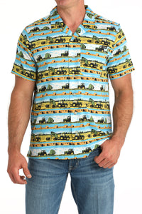 CINCH Men's Camp Hawaiian Short Sleeve Button-Down Western Shirt
