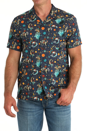 CINCH Men's Camp Hawaiian Short Sleeve Button-Down Western Shirt