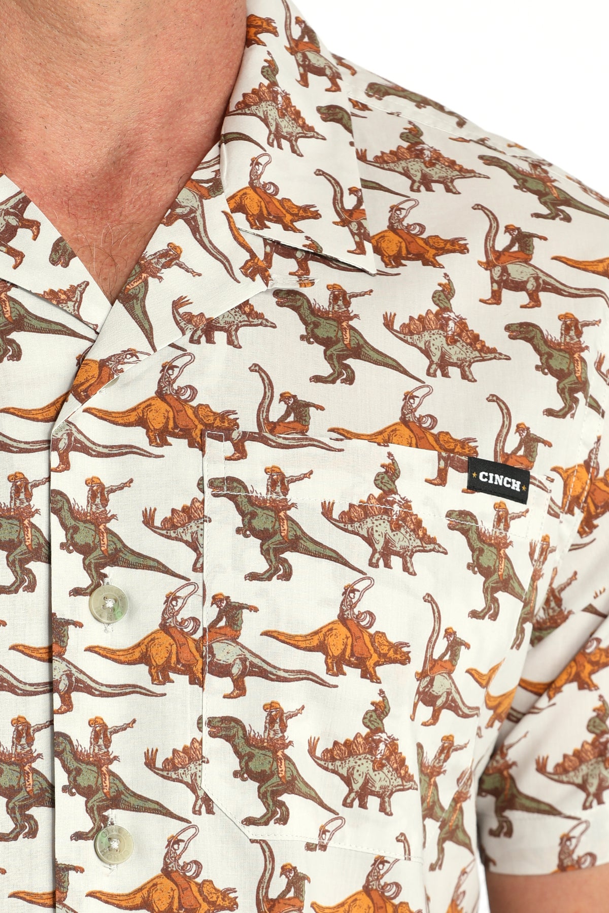 CINCH Men's Camp Hawaiian Short Sleeve Button-Down Western Shirt