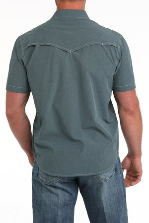 CINCH Men's Blue Camp Shirt