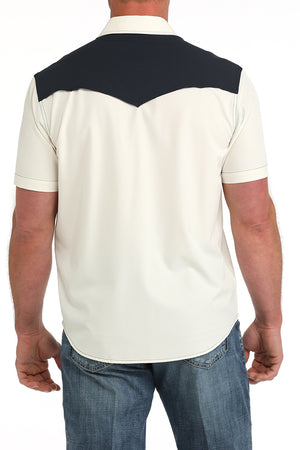 CINCH Men's Cream S/S Camp Shirt
