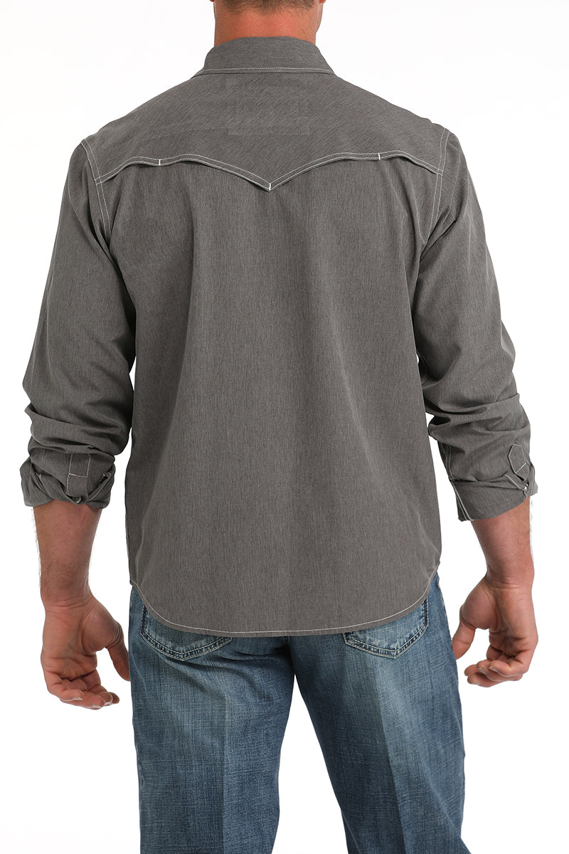 CINCH Men's Camp Long Sleeve Button-Down Western Shirt