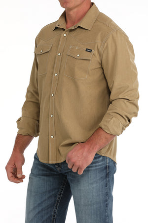 CINCH Men's Camp Long Sleeve Button-Down Western Shirt