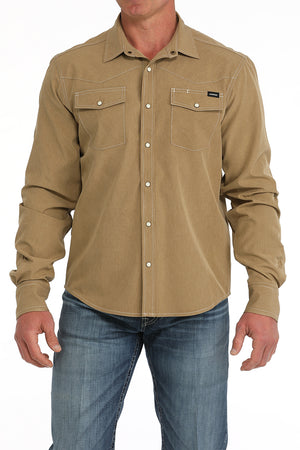 CINCH Men's Camp Long Sleeve Button-Down Western Shirt