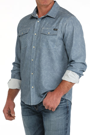 CINCH Men's Camp Long Sleeve Button-Down Western Shirt